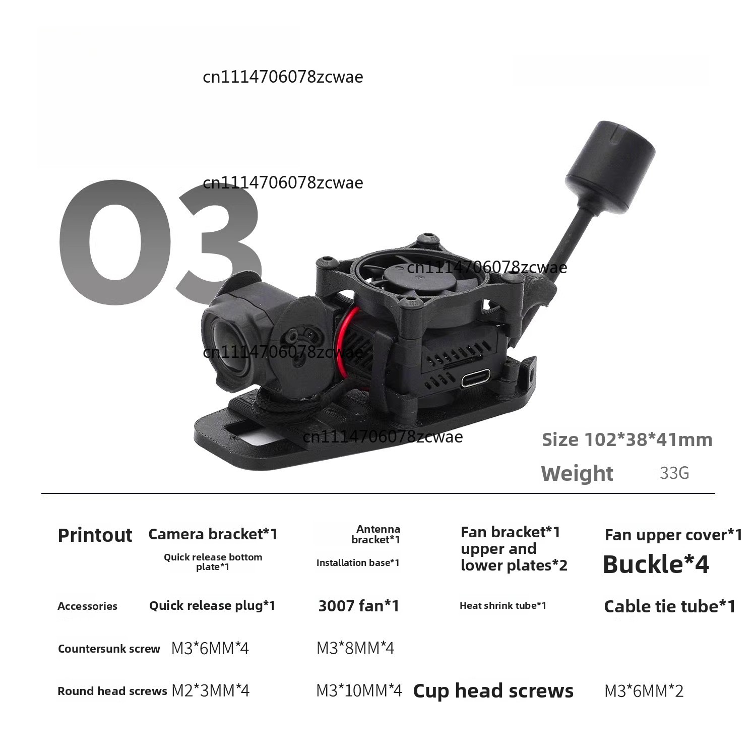 ZOCI-O3 O4 HD Transmissie Koel - Drone Kit Racing recensie en prijs