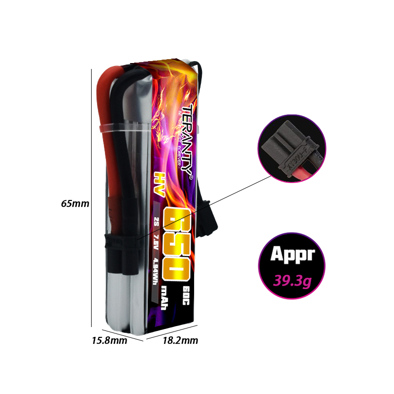 2/4/6/10 STUKS TERANTY 650mAh  - Drone Kit Racing recensie en prijs